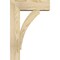 Ekena Millwork Thorton Block Rough Sawn Bracket w/ Offset Brace, Douglas Fir, 6"W x 16"D x 24"H BKT0604X16X24THR05RDF - alternate 4